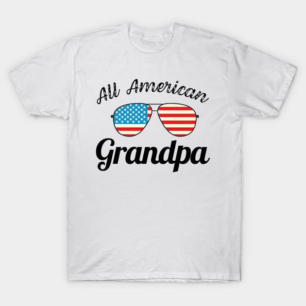 All american grandpa shirt gift T-Shirt by GuavanaboyMerch